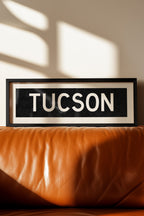 Framed Tucson Arizona Bus Scroll