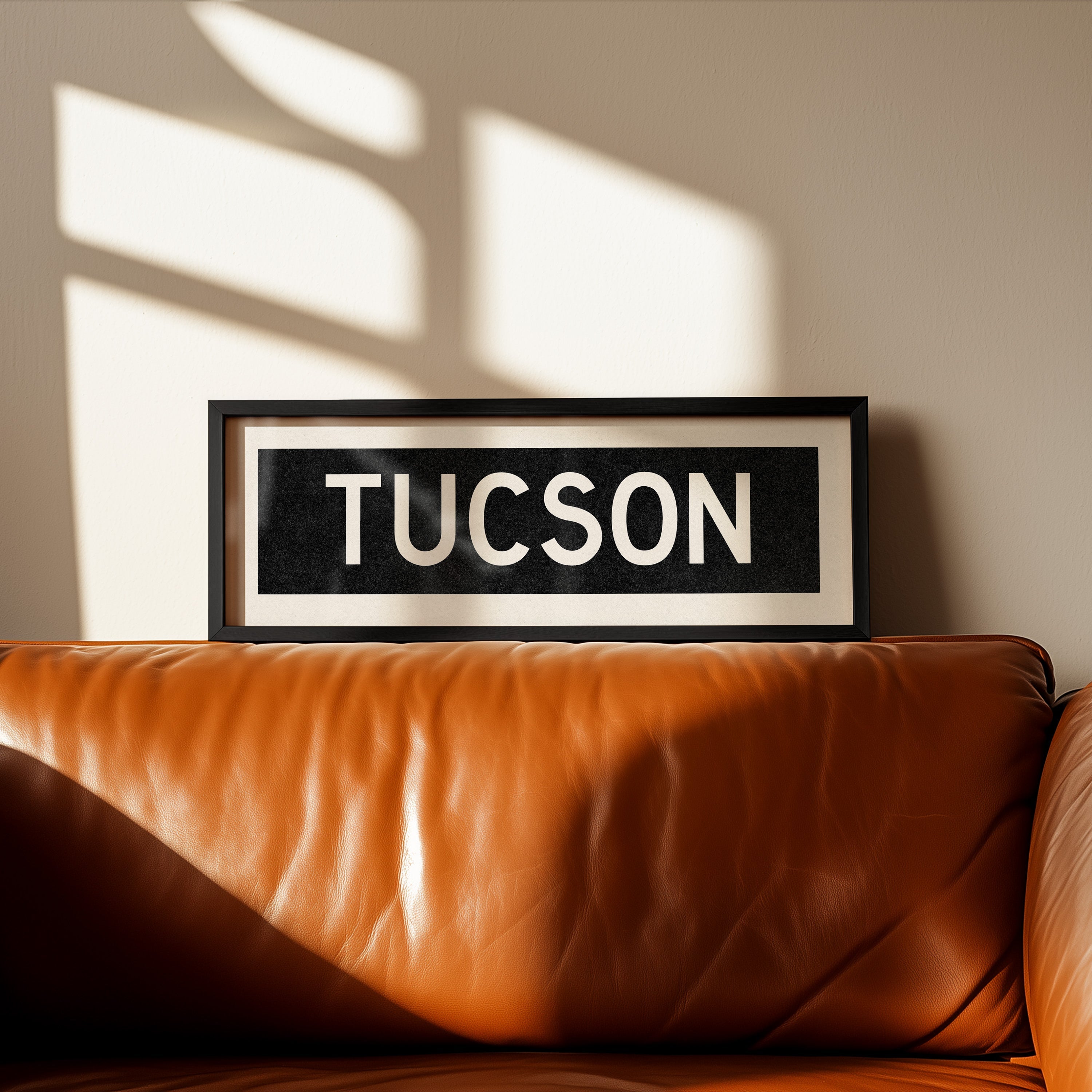 Framed Tucson Arizona Bus Scroll