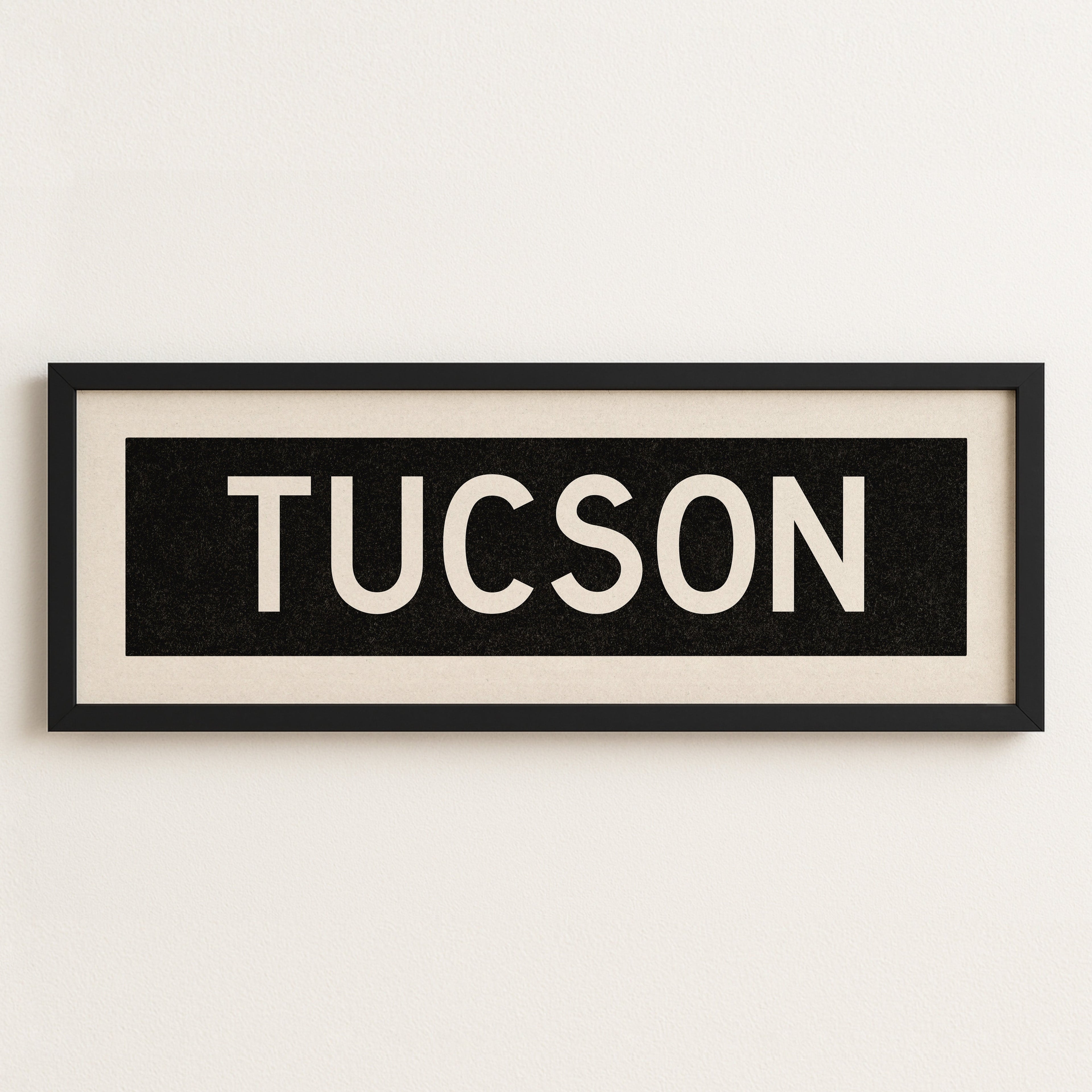 Framed Tucson Arizona Bus Scroll