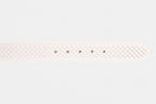 The Layla White Woven Leather Belt