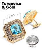 Large Square Crystal Diamond Cufflinks CL71XX