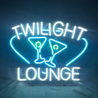Twilight Lounge Martinis Neon Light Sign