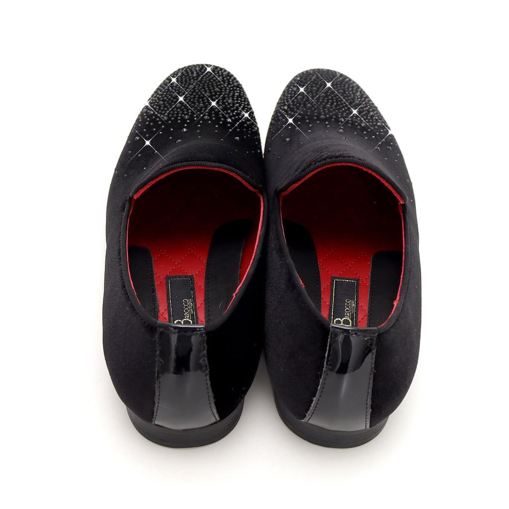 Barocco Sharp Sophistication Men's Loafers - Black/Black