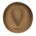 Everyday Fedora - Women's Fedora W/ Open Weave Inset