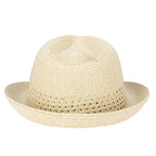 Everyday Fedora - Women's Fedora W/ Open Weave Inset