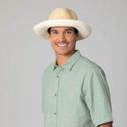Mens Two Tone Ultrabraid Rolled Brim Fedora