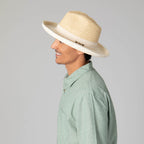 Mens Two Tone Ultrabraid Rolled Brim Fedora