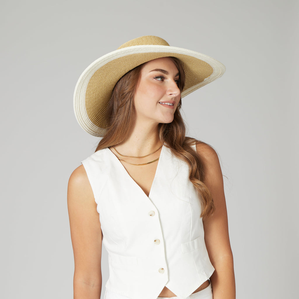 Women's Water Repellent Striped Floppy