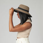 Women's Water Repellent Striped Sun Hat