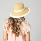 Women's Water Repellent Striped Sun Hat