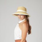Women's Water Repellent Striped Sun Hat