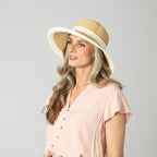 Women's Water Repellent Striped Sun Hat