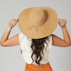 Women's Water Repellent Floppy Hat with Tie