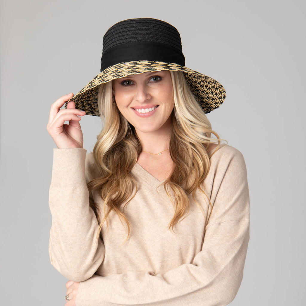 Women's Contrast Round Crown Sun Hat