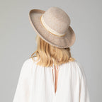 Cora - Women's Ultrabraid Turned Up Kettle Brim with Gold Chain Trim