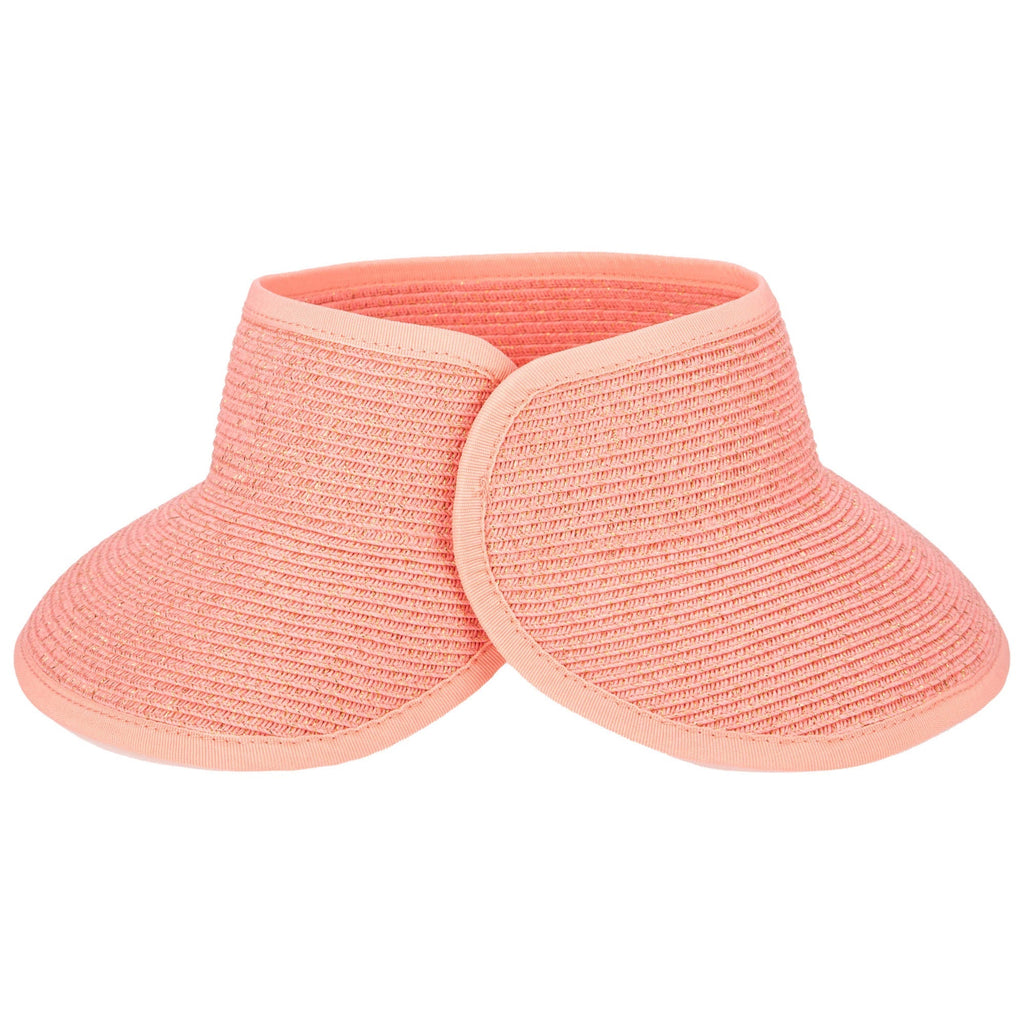 Shimmer - Ultrabraid Mini Roll Up Visor W/ Gold Lurex