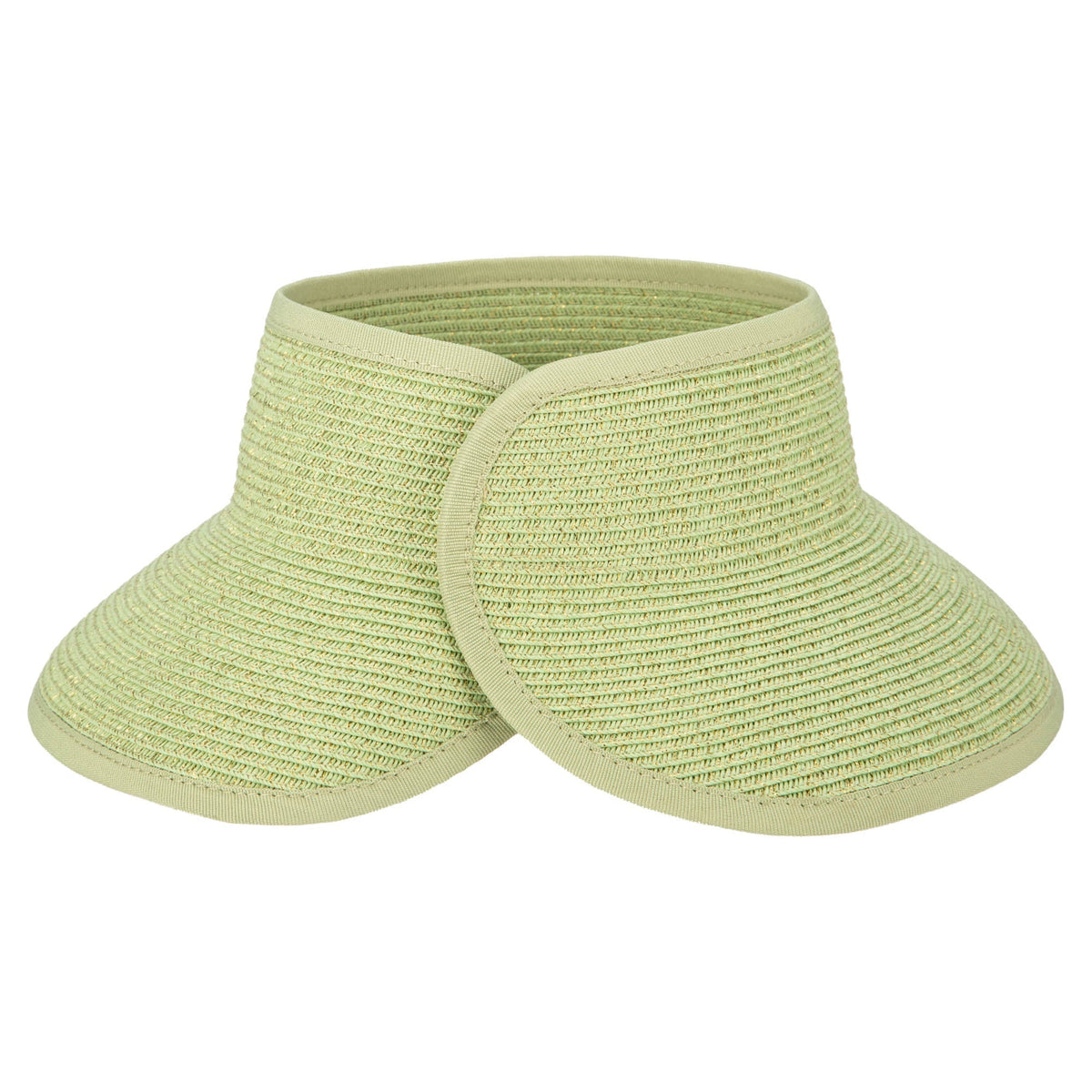Shimmer - Ultrabraid Mini Roll Up Visor W/ Gold Lurex