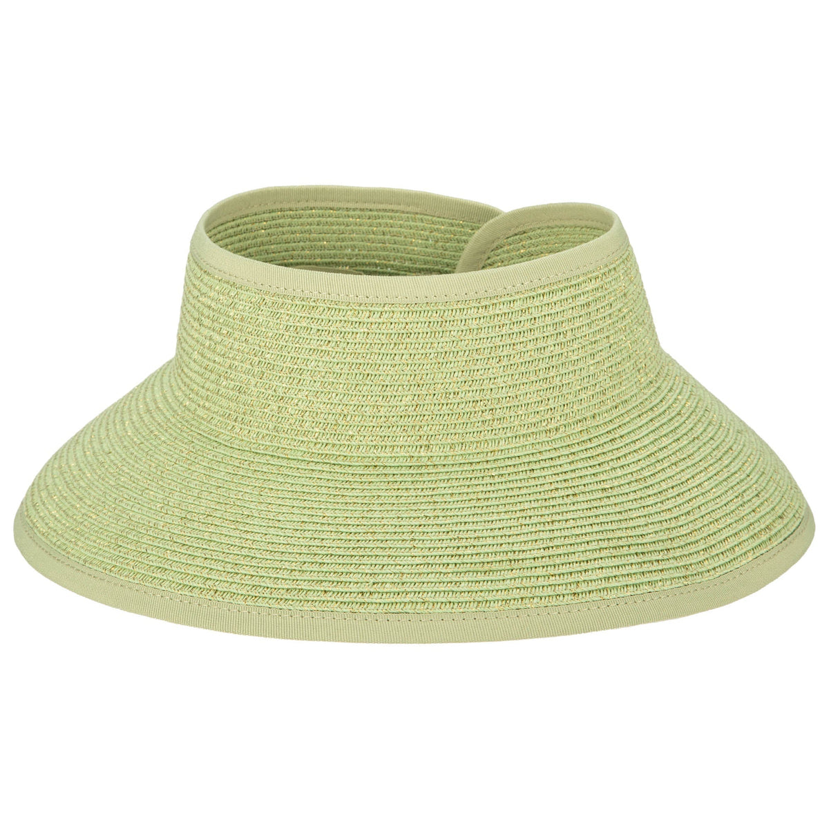 Shimmer - Ultrabraid Mini Roll Up Visor W/ Gold Lurex