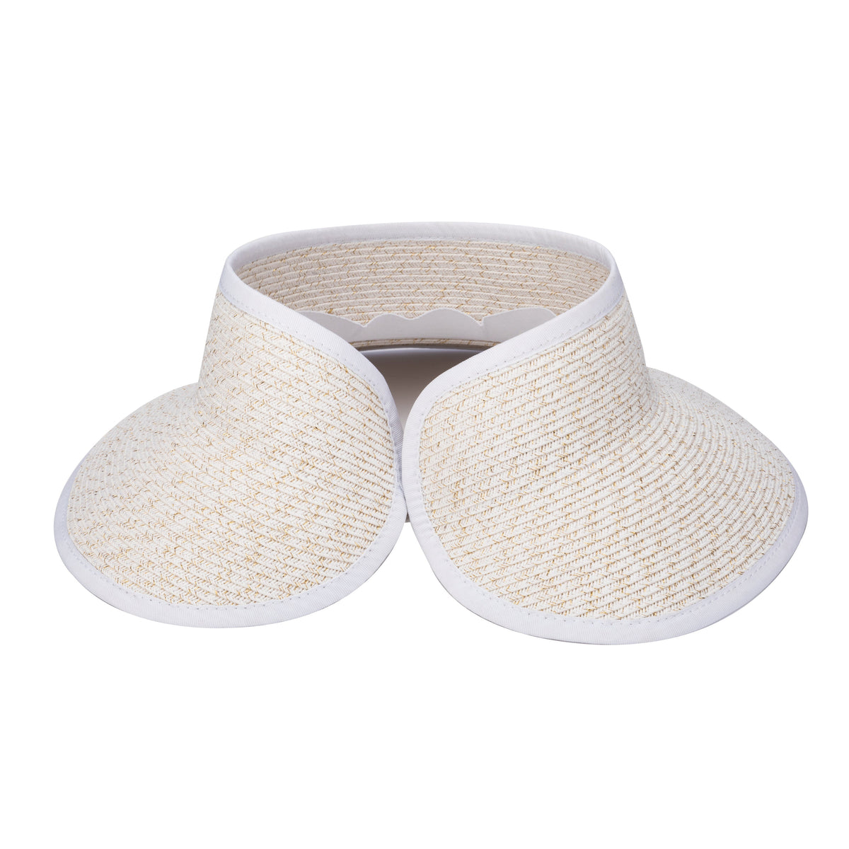 Shimmer - Ultrabraid Mini Roll Up Visor W/ Gold Lurex