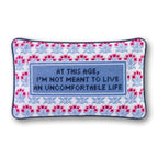 Uncomfortable Needlepoint Pillow