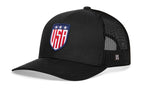 USA Shield Trucker Hat  |  America Snapback