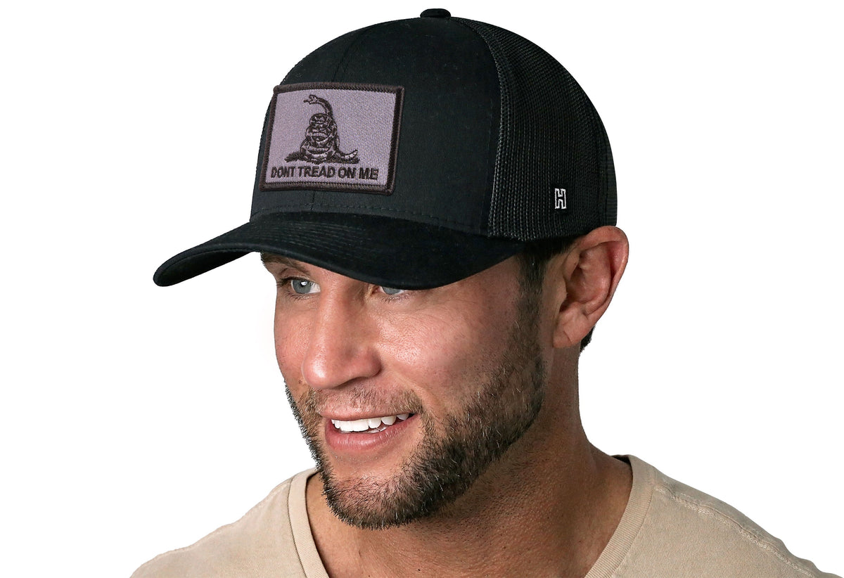Dont Tread On Me Trucker Hat  |  Tactical Gadsden Flag Snapback