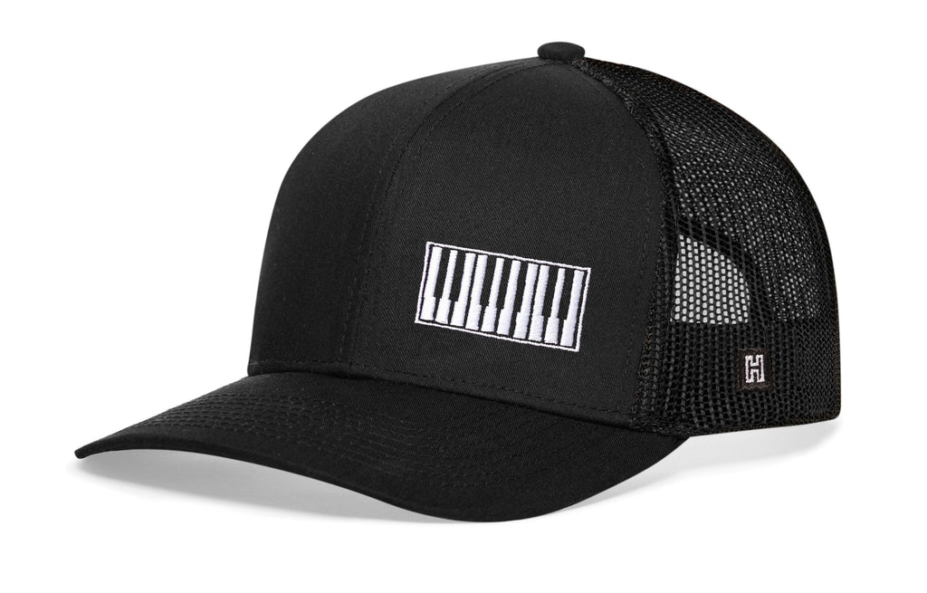 Piano Trucker Hat  |  Music Snapback