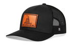 Dont Tread On Me Trucker Hat  |  Leather Gadsden Flag Snapback