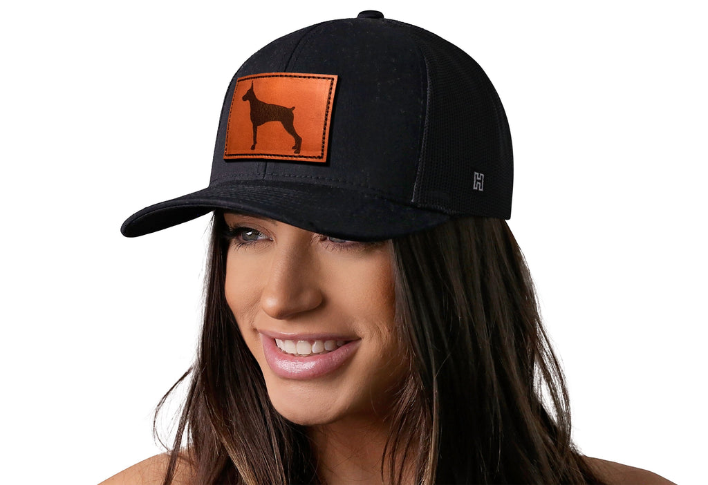 Doberman Trucker Hat  |  Dog Breed Snapback