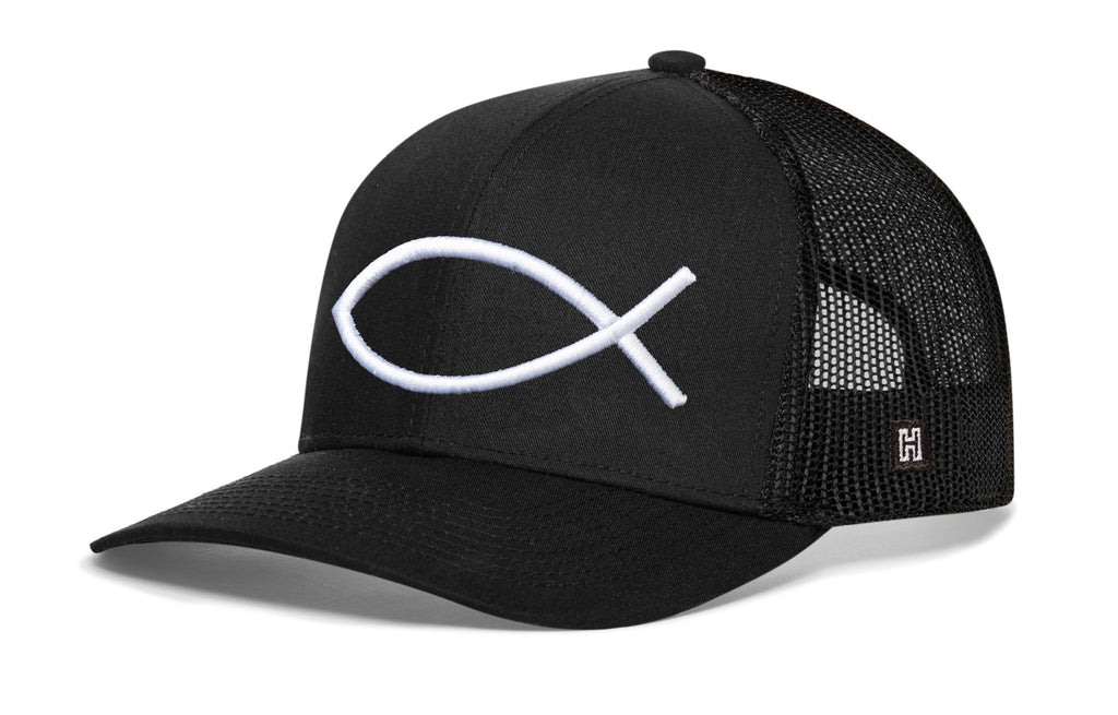 Jesus Fish Trucker Hat  |  Ichthys Snapback