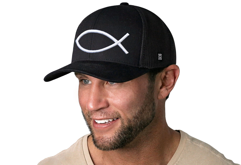 Jesus Fish Trucker Hat  |  Ichthys Snapback