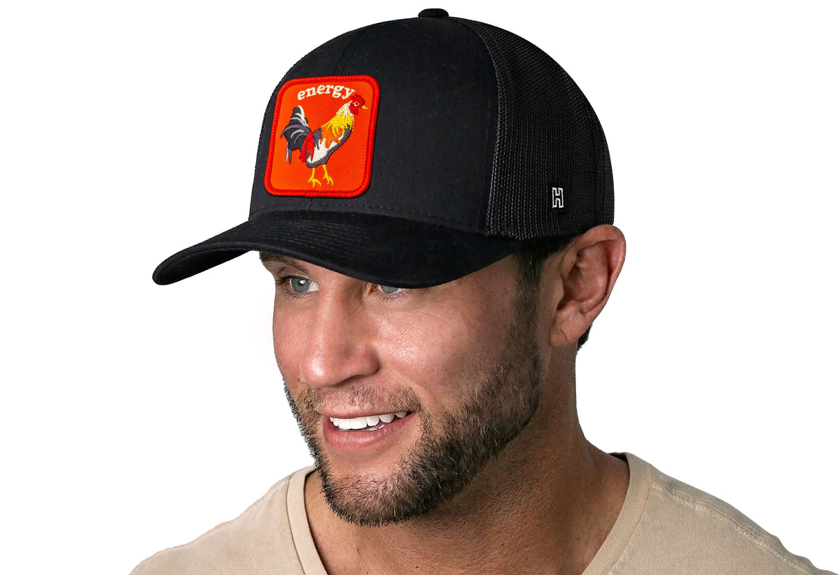 Rooster Energy Trucker Hat  |  chicken Snapback