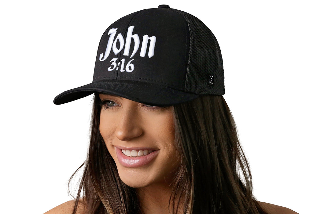 John 3:16 Trucker Hat  |  Christian Snapback