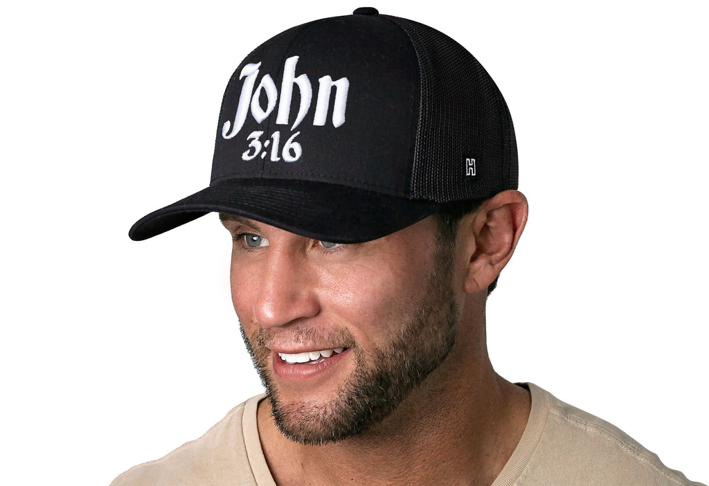 John 3:16 Trucker Hat  |  Christian Snapback