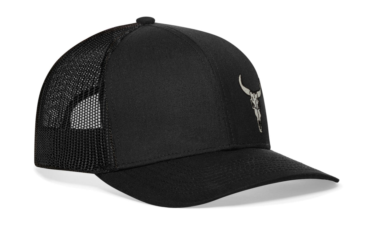 Bull Skull Trucker Hat  |  Western Snapback