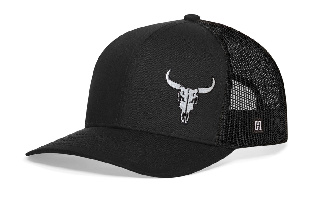 Bull Skull Trucker Hat  |  Western Snapback