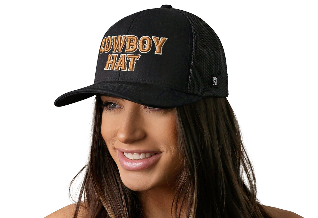 Cowboy Hat Trucker Hat  |  Western Snapback