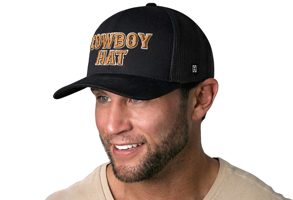 Cowboy Hat Trucker Hat  |  Western Snapback