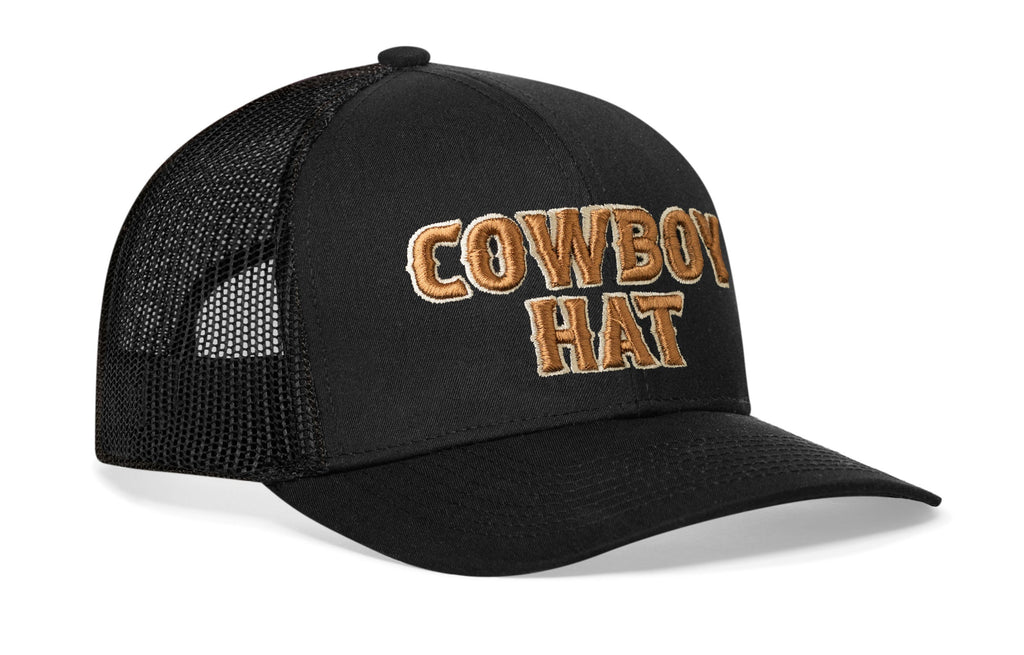 Cowboy Hat Trucker Hat  |  Western Snapback