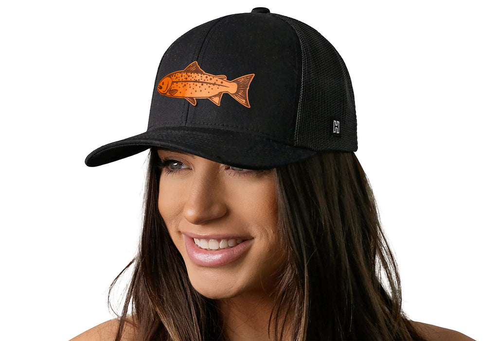 Salmon Trucker Hat  |  Outdoors Snapback
