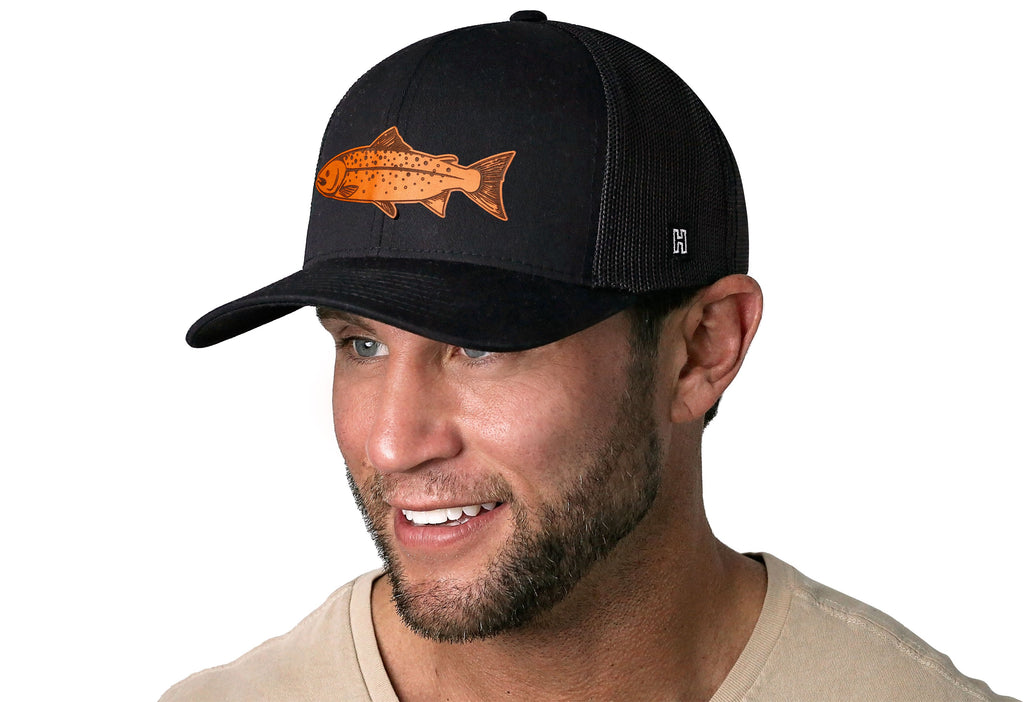 Salmon Trucker Hat  |  Outdoors Snapback