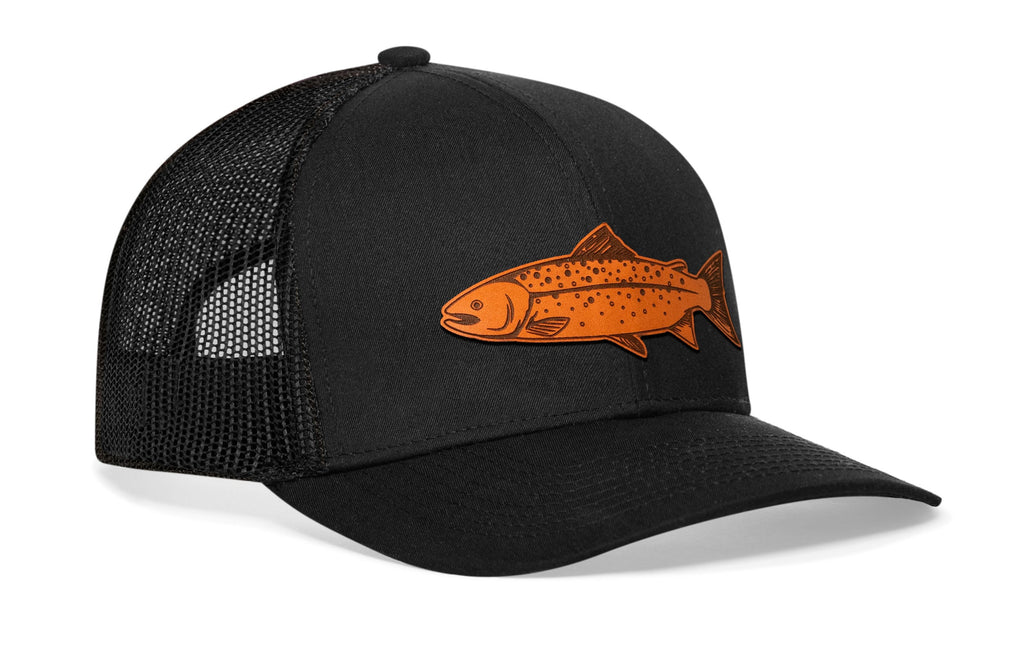 Salmon Trucker Hat  |  Outdoors Snapback