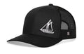 Sailboat Trucker Hat  |  White Beach Snapback