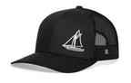 Sailboat Trucker Hat  |  White Beach Snapback