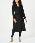 Forecaster Women's Belted Maxi Walker Coat Black Size 0
