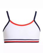 Tommy Hilfiger Little & Big Girl's Embossed Seamless Bra White Size 6-7