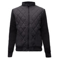 Urban Crest Quilted Bomber Jacket BLACK