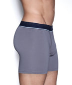 Unsimply Stitched Solid Grey Boxer Brief