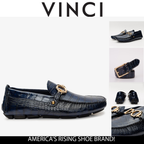 The Pisa Navy Blue Leather Bit Drive Loafer Men Shoe