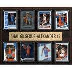 Shai Gilgeous-Alexander 8 Card Plaque Donruss Hoops Fleer 2023 2024 2025 OKC Thunder